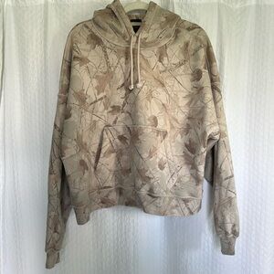 Abercrombie Camo Cropped Hoodie